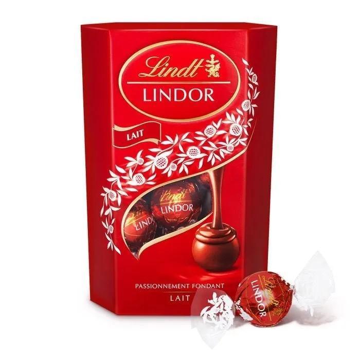 Конфеты Lindt Lindor Cornet Milk Pralines шоколадные Молочное пралине 200 гр., картон