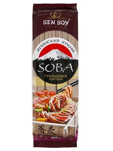 Лапша Sen Soy гречневая SOBA Premium, 500 гр., флоу-пак