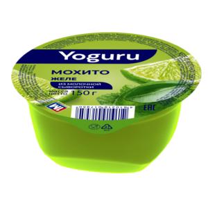 Желе Yoguru из молочной сыворотки мохито 150 гр., пластик
