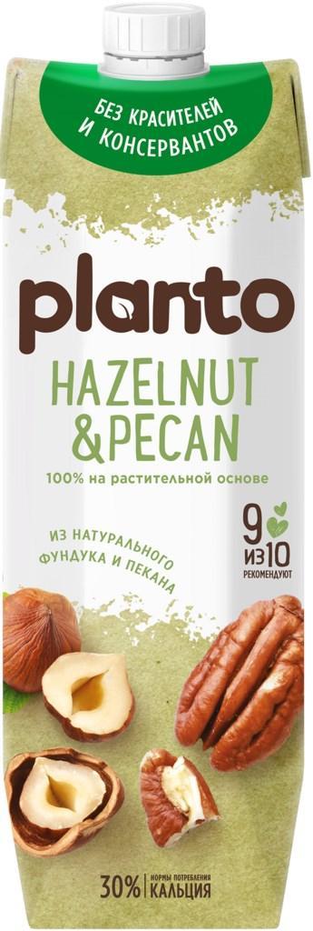 Напиток растительный Planto фундук-пекан с сахаром 1,2% 1 л., тетра-пак