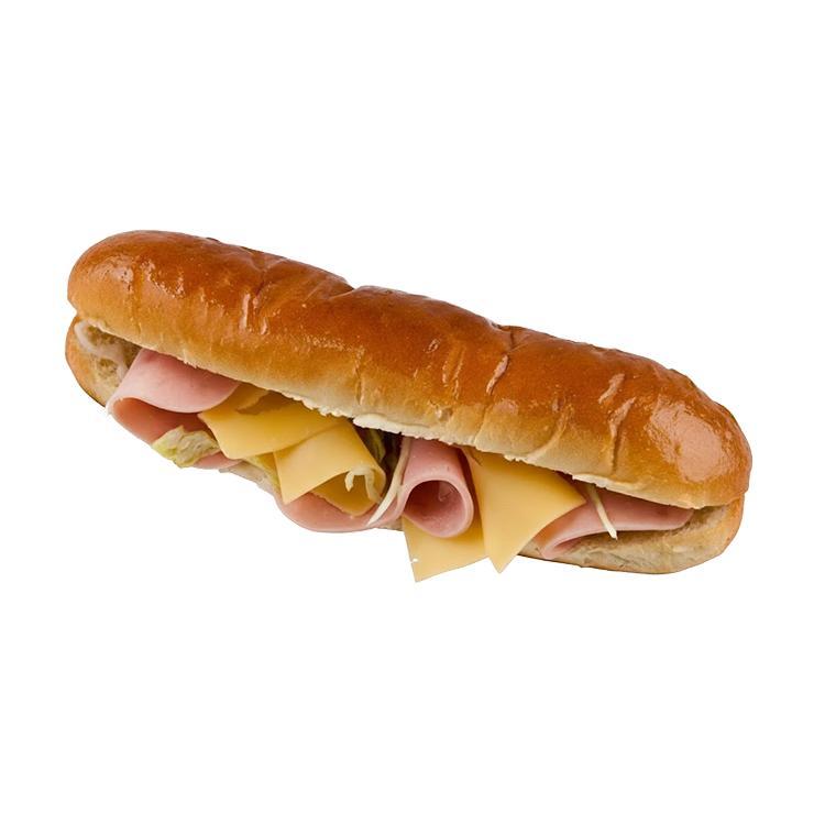 Багет с сыром и ветчиной 250 гр., флоу-пак