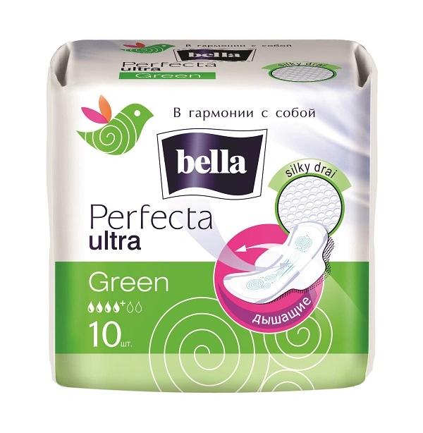Прокладки Bella Perfecta Ultra Green супертонкие 10 шт., флоу-пак