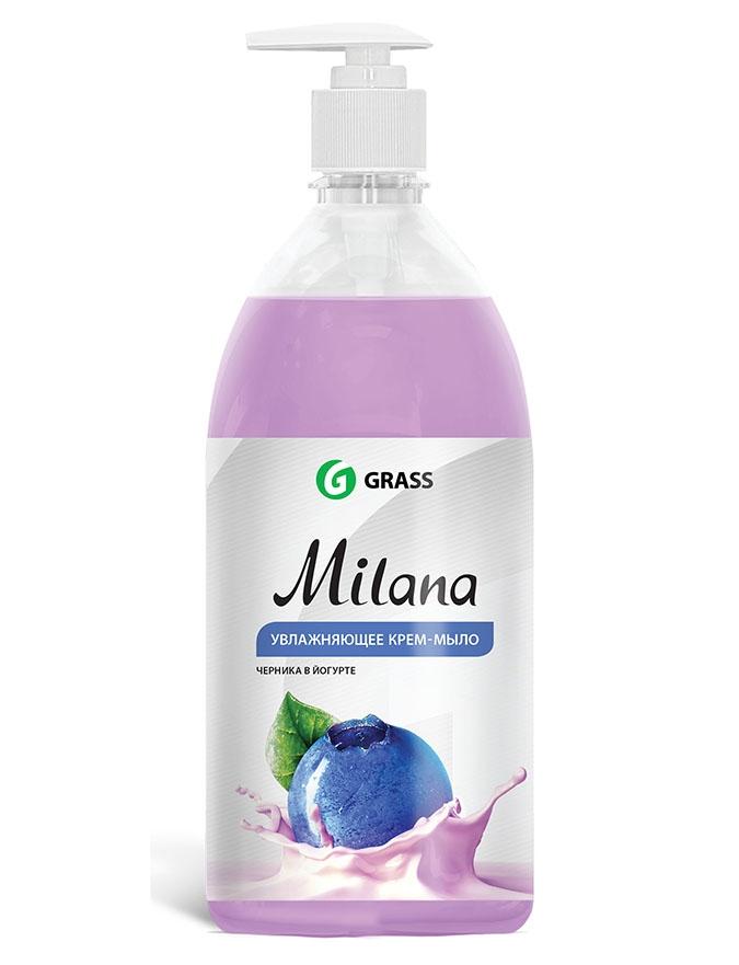 Крем-мыло Grass Milana Черника в йогурте Увлажняющее Жидкое