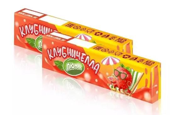 Конфеты жевательные Люмик клубничелла с тату 12.5 гр., обертка