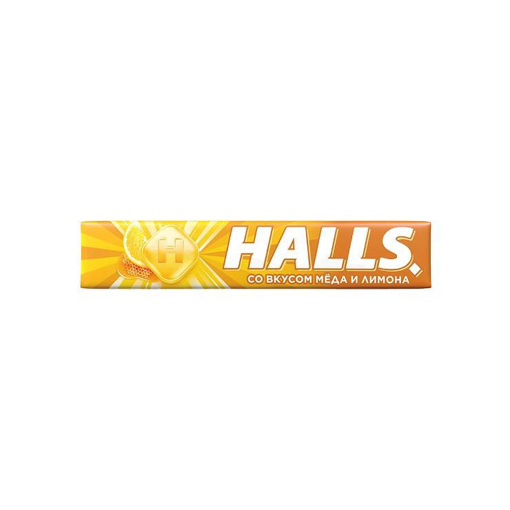 Карамель леденцовая Halls лимон мед 25,2 гр., бумага