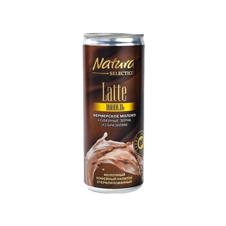 Напиток кофейный Natura SELECTION Latte ваниль 220 мл., ж/б