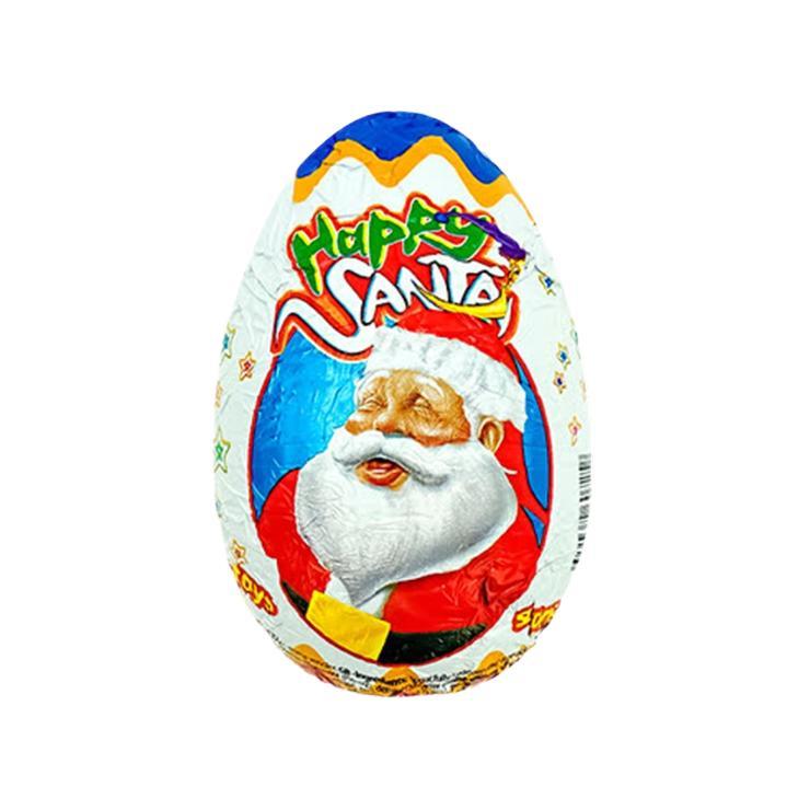 Шоколадное яйцо Anl happy santa сюрприз 60 гр., картон