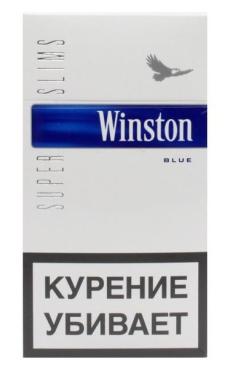 Сигареты с фильтром 20 шт., Winston SSL Blue, картонная пачка
