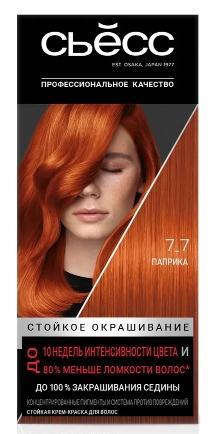Краска СЬĔСС Color для волос SalonPlex 7-7 Паприка 115 мл., картон