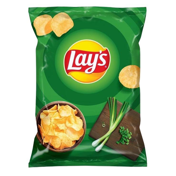 Чипсы Lay's зеленый лук 140 гр., флоу-пак