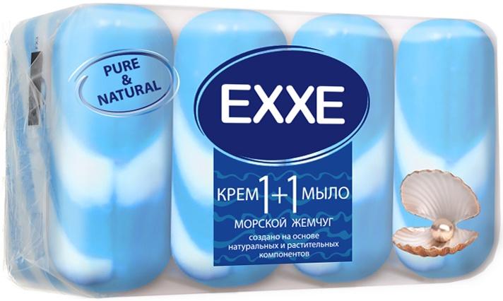 Крем-мыло EXXE Морской жемчуг 4 шт., 90 гр., флоу-пак