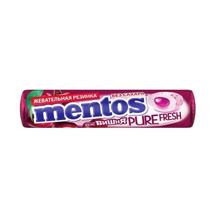 Жевательная резинка Mentos pure fresh вишня 15,5 гр., обертка