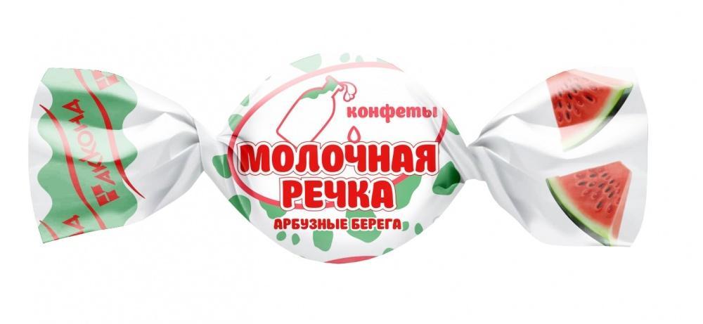 Конфеты Акконд Молочная речка Арбузные берега 3,9 кг., картон