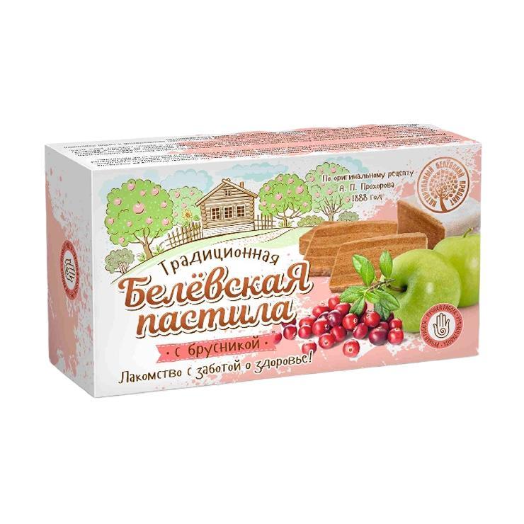 Пастила Белевская брусника без сахара 100 гр., картон