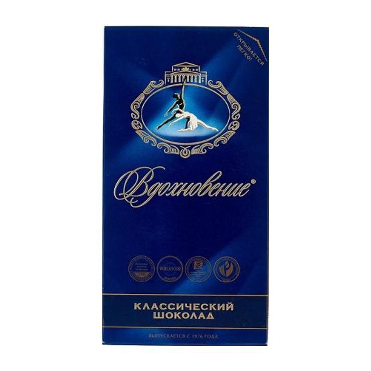 Шоколад Вдохновение темный классический 100 гр., картон