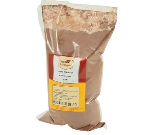 Какао SpiceExpert порошок 1 кг., пластиковый пакет