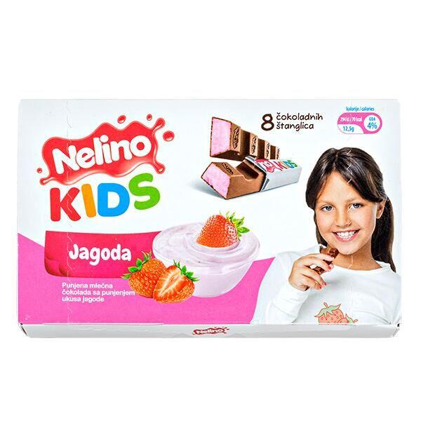 Шоколад Nelino kids Чизкейк Клубника 100 гр., картон