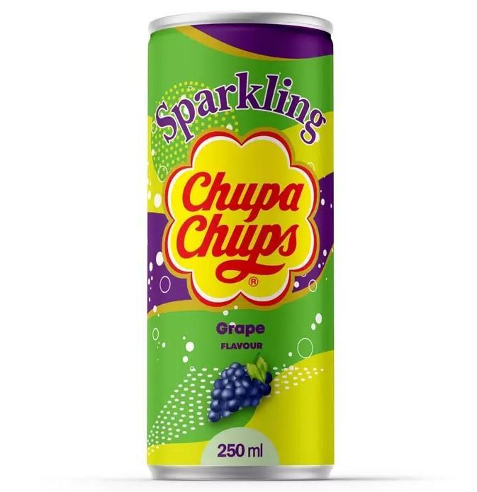 Напиток газированный Chupa Chups виноград 250 мл., ж/б