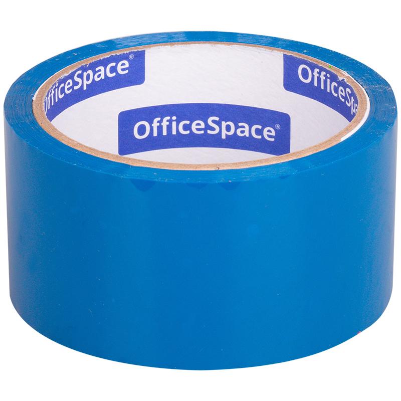 Клейкая лента упаковочная OfficeSpace синяя 48 мм. х 40 м. 45 мкм.