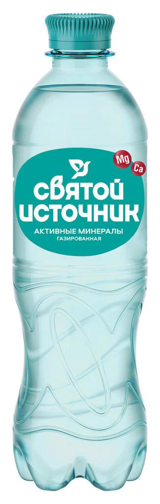 Вода газированная Святой Источник Активные минералы 500 мл., ПЭТ