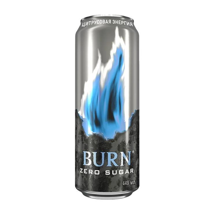 Напиток энергетический Burn цитрус без сахара 449 мл., ж/б
