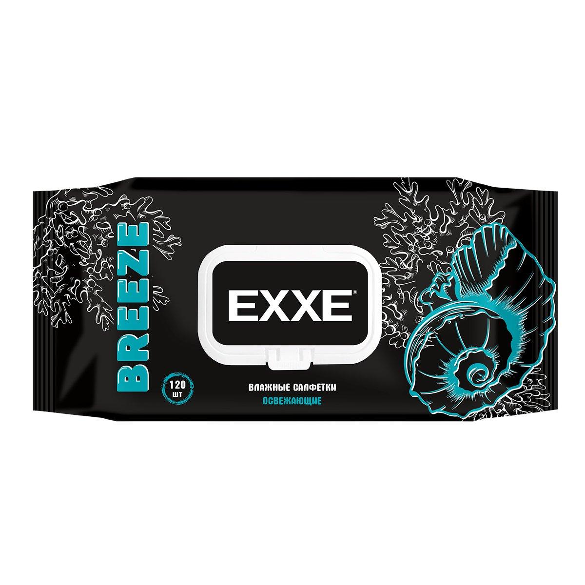 Салфетки влажные EXXE MEN микс 120 шт., флоу-пак
