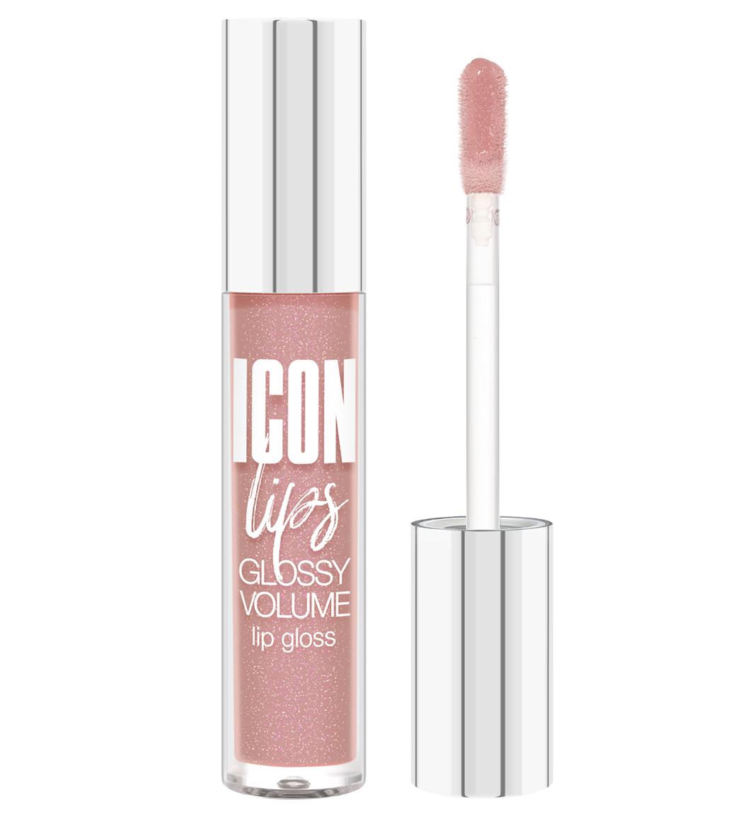 Блеск для губ с эффектом объема Luxvisage ICON lips glossy volume 505 Ice Beige 3,4 гр., пластик