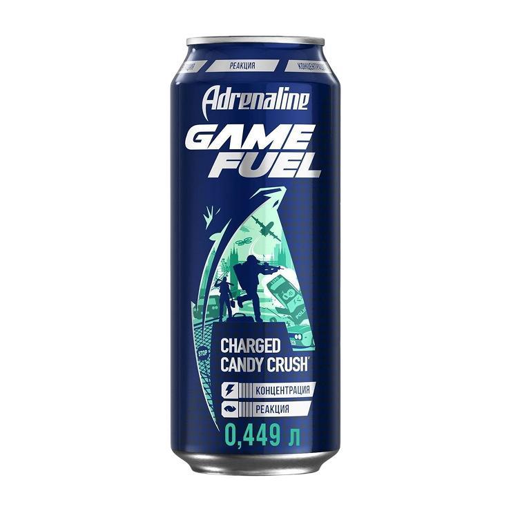 Напиток энергетический Adrenaline Game Fuel 449 мл., ж/б