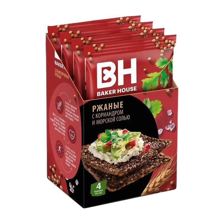 Хлебцы Baker House Скандинавские Ржаные цельнозерновые 180 гр., флоу-пак