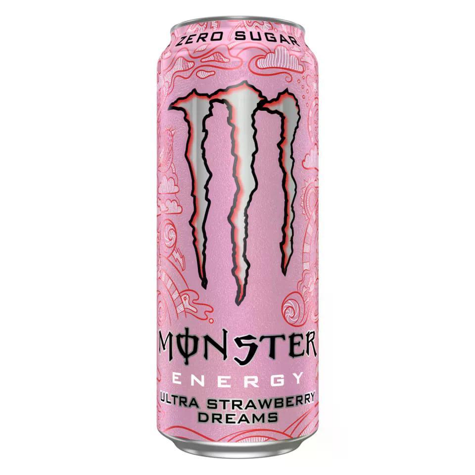 Напиток энергетический Monster Energy без сахара клубника 500 мл., ж/б