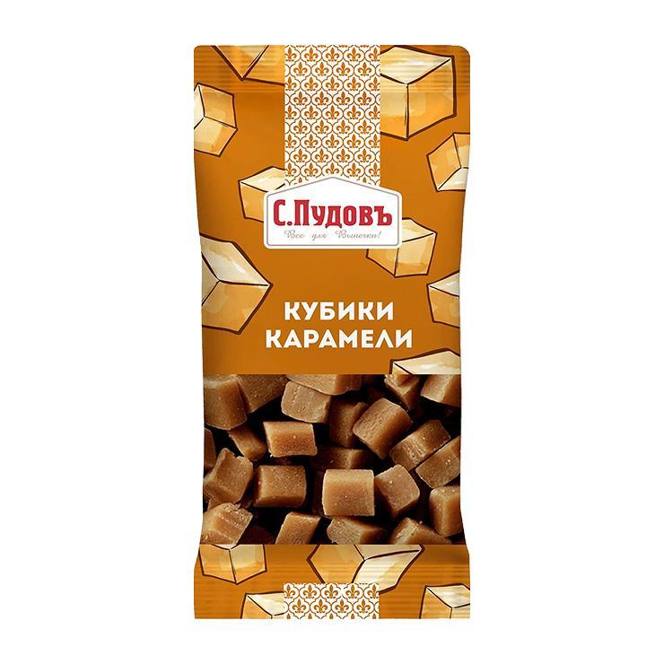 Кубики карамели С.Пудовъ для выпечки 50 гр., флоу-пак