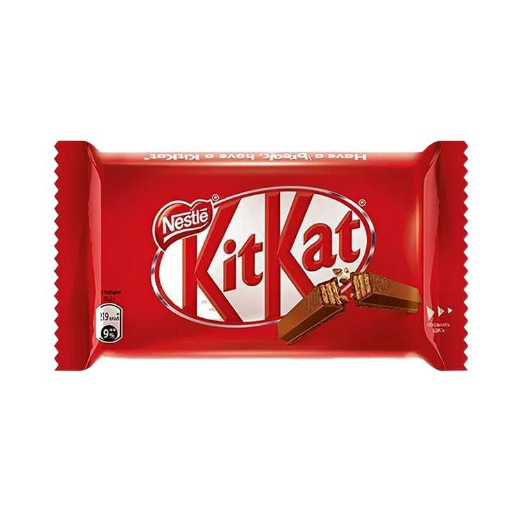 Батончик шоколадный KitKat молочный с хрустящей вафлей 41,5 гр., флоу-пак