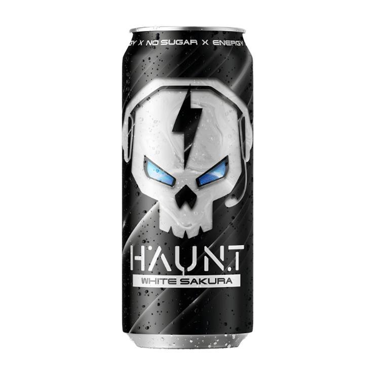 Напиток энергетический HAUNT белая сакура 450 мл., ж/б