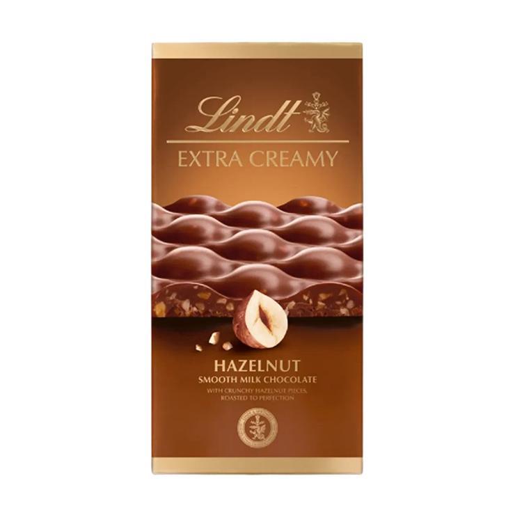 Шоколад Lindt молочный экстра крем лесной орех 80 гр., картон