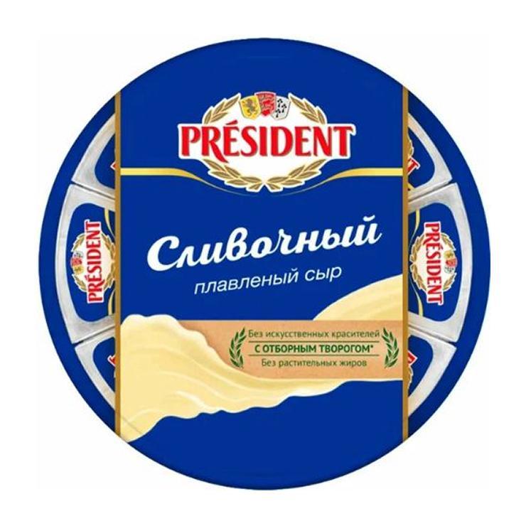 Сыр плавленый President сливочный 45% 140 гр., картон