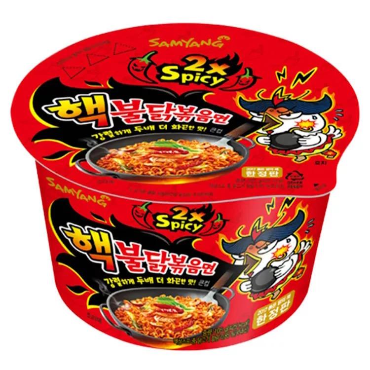 Лапша Samyang Chicken Ramen Big Bowl острая со вкусом курицы105 гр., ПЭТ