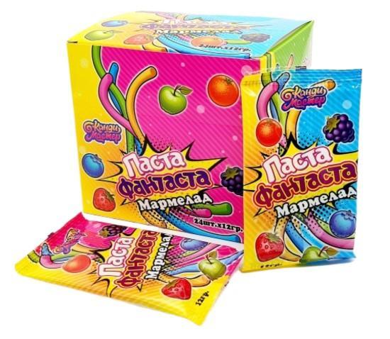 Мармелад жевательный Канди мастер Паста-Фантаста 12 гр., флоу-пак