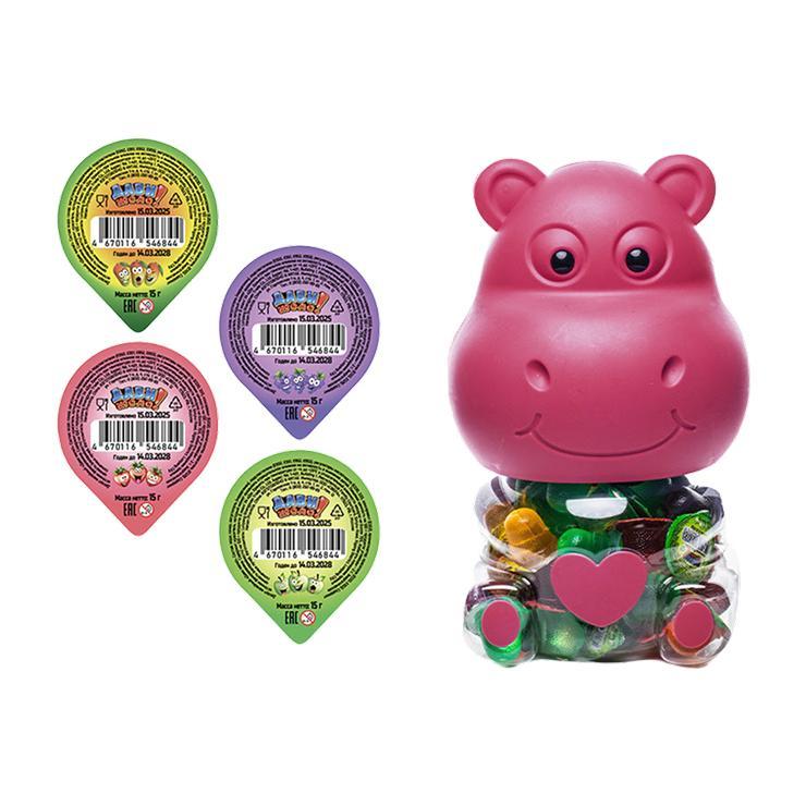 Десерт желейный Fun Candy Lab Дави желе! Бегемот 15 гр., пластик