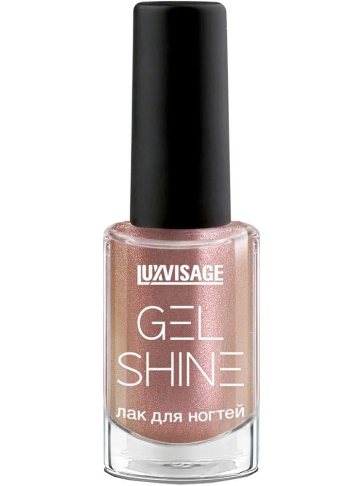 Лак для ногтей LuxVisage gel shine 104 бежевый с розовым перламутром, 9 мл., пластик