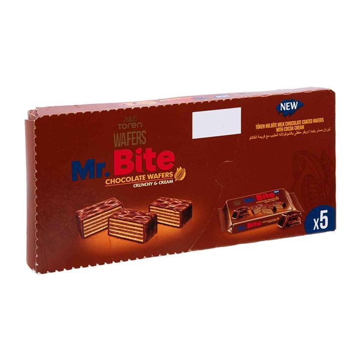 Вафли в молочно-шоколадной глазури Toren Mr. Bite шоколадная начинка 190 гр., картон