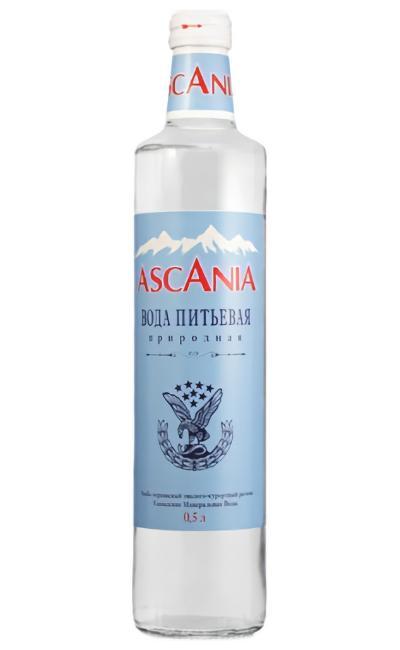 Вода негазированная Ascania природная 500 мл., стекло