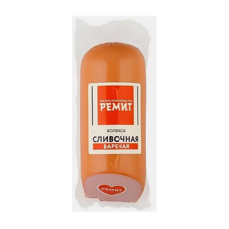 Колбаса Ремит Сливочная б/о ручной вязки срез 500 гр., в/у