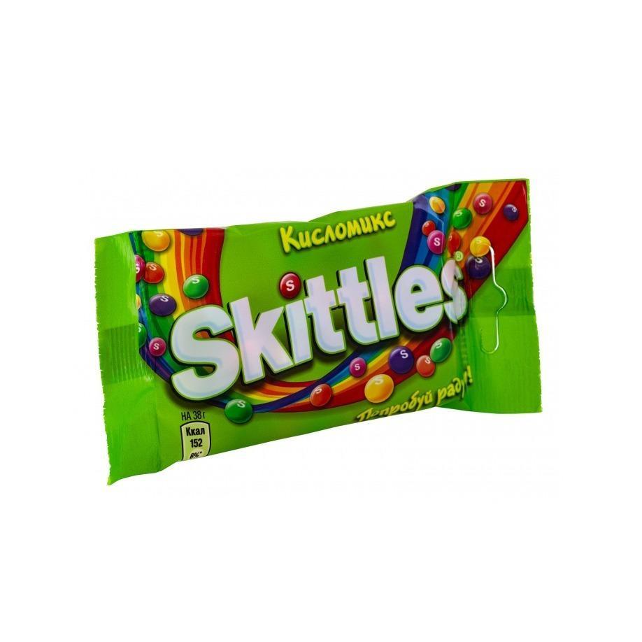 Драже Skittles кисломикс 38 гр., флоу-пак