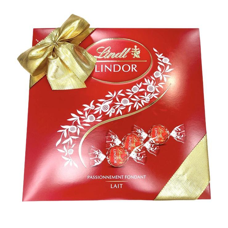 Конфеты Lindt Lindor Milk Gift Box молочный шоколад 287 гр., картон
