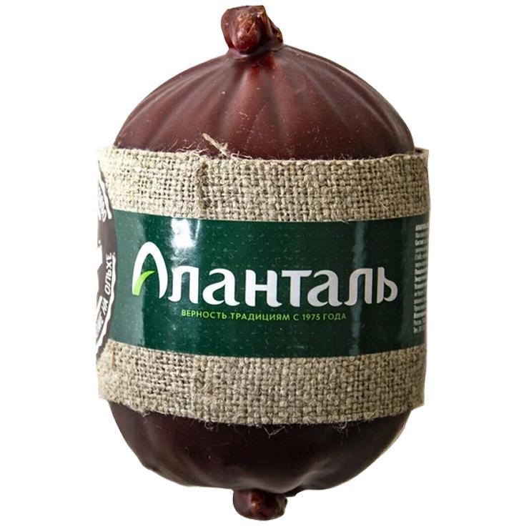 Сыр Аланталь 40 % плавленный копченый с травами слайсы 150 гр., обертка