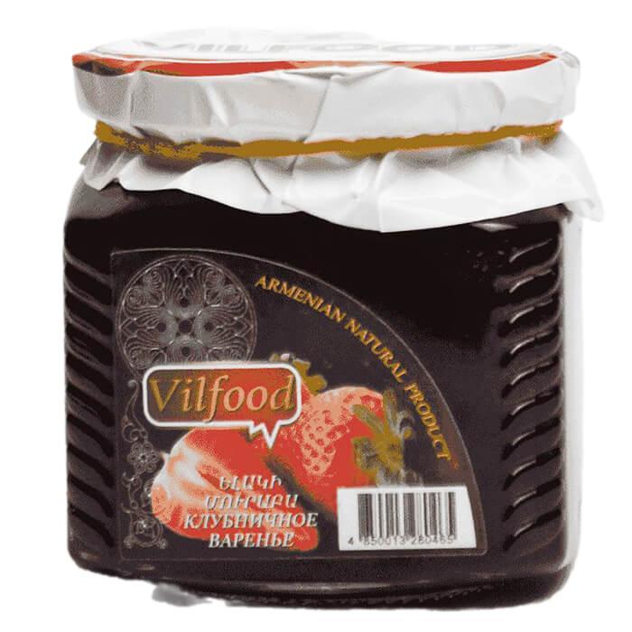 Варенье Vilfood из клубники  525 гр., стекло