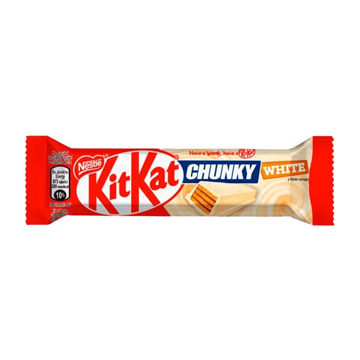 Батончик шоколадный KitKat chunky white 40 гр., флоу-пак