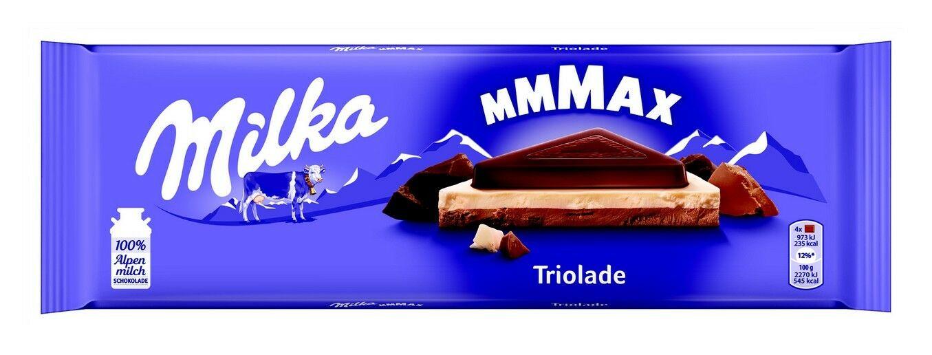 Шоколад Milka Triolade три шоколада 280 гр., флоу-пак