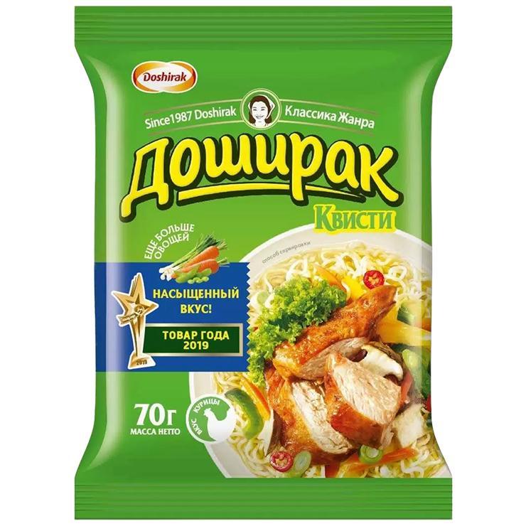 Лапша быстрого приготовления Доширак  Квисти курица 70 гр., флоу-пак