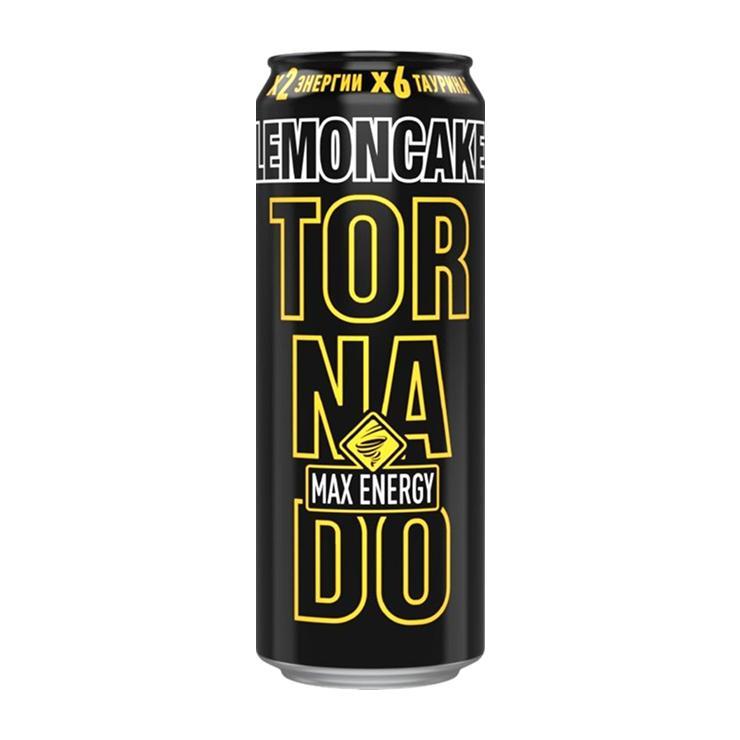 Напиток энергетический Tornado Energy Max Lemon Cake 445 мл., ж/б